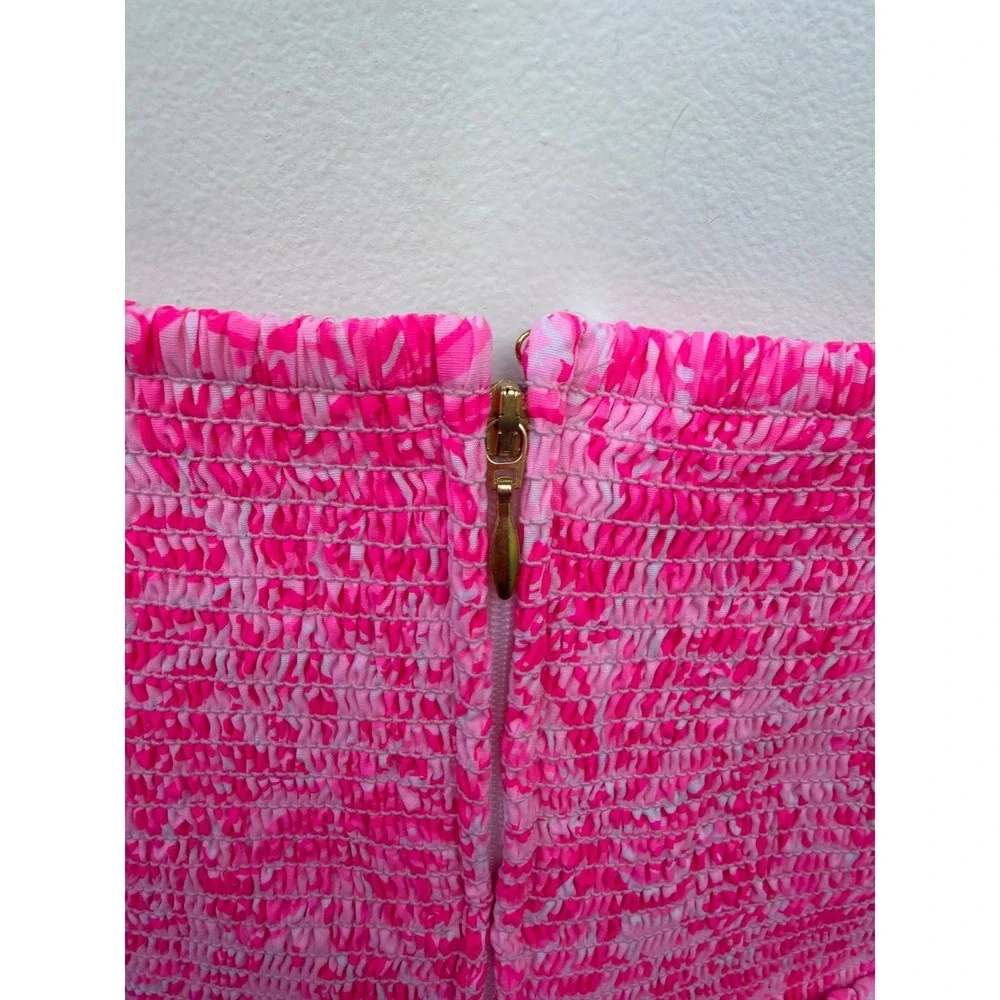 NWOT Lilly Pulitzer McKinnon Midi Cotton Sundress Pink Blossom Foxy Llama • 12